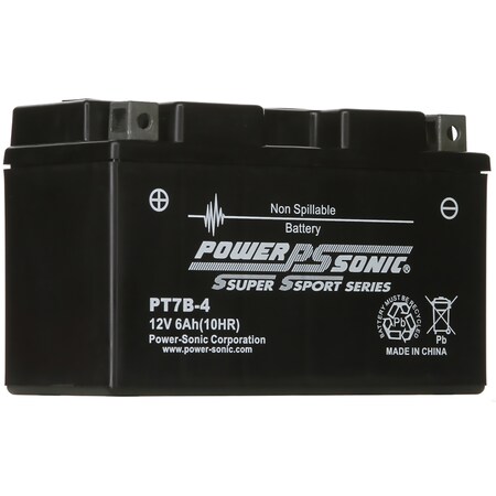 Power Sonic PT7B-4 Factory Activated AGM PowerSport Battery PT7B-4